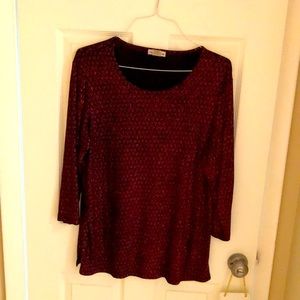 Glittery ladies tunic top
